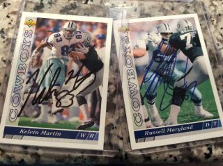 Dallas Cowboys Autographs.  past players Part 1 ; Lilly,  Too tall,  Maryland & 2