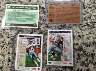 Dallas Cowboys Autographs.  past players Part 1 ; Lilly,  Too tall,  Maryland & 4
