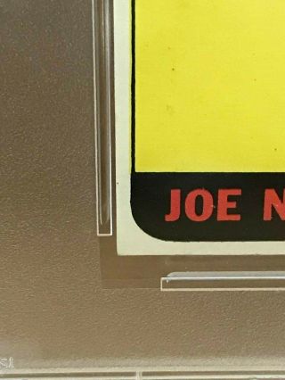 Joe Namath 1965 Topps Rookie,  PSA 7 6
