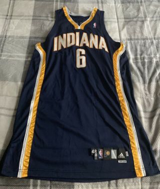 2008 - 2009 Marquis Daniels Indiana Pacers Nba Basketball Game Jersey