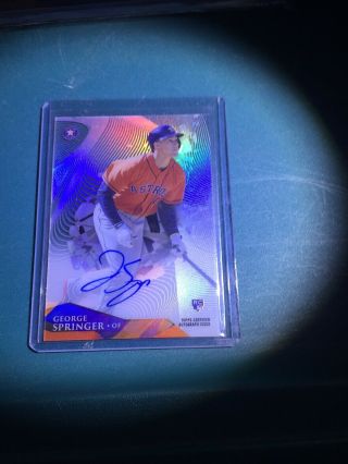 George Springer 2014 Topps Certified Autograph Issue
