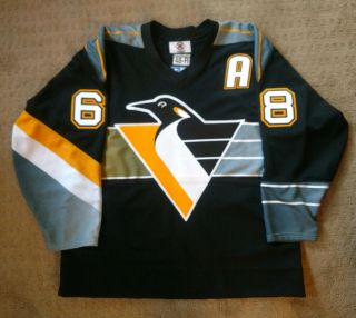JAROMIR JAGR Authentic Starter Jersey Pittsburgh Penguins Robo Pen sz 48 NHL 2