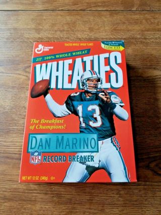 Dan Marino Wheaties Cereal Box Full Collectible