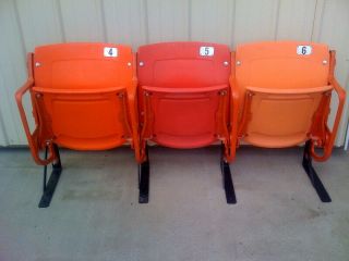 Atlanta - Fulton County Stadium Seats - 3 Color (red,  Orange,  Light Orange)