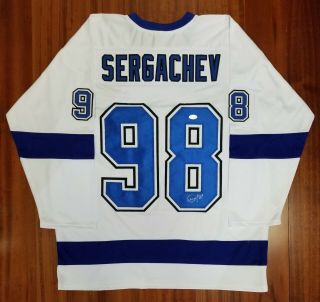 Mikhail Sergachev Autographed Signed Jersey Tampa Bay Lightning Jsa