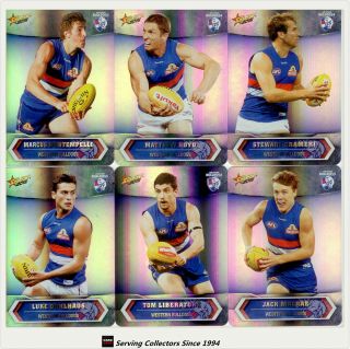 2015 Afl Champions Trading Card Silver Foil Parallel Team Set W.  Bulldogs (12)