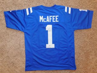 Pat Mcafee Signed Indianapolis Colts Jersey Beckett Bas Auto Autograph