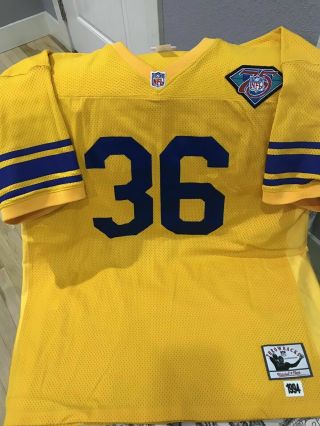 Authentic Mitchell & Ness 1995 Los Angeles Rams Jerome Bettis Jersey Size 54 3