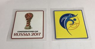 Confederation Cup Russia 2017 Badge Patch Set Germany Portugal Australia Jersey