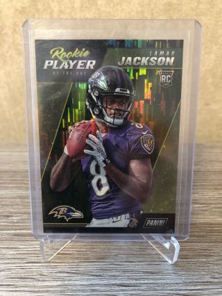2018 Panini Rookie Player Of The Day Lamar Jackson R - 4 18/125 Wind Chimes