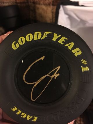 Erik Jones Signed Autographed Mini Goodyear Tire Daytona Coke Cola 400 Winner