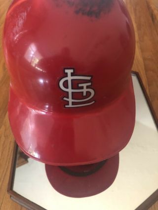 Albert Pujols St.  Louis Cardinals 2009 Game Worn Helmet Certified Rare Hof