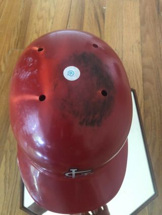 Albert Pujols St.  Louis Cardinals 2009 Game Worn Helmet Certified Rare HOF 2