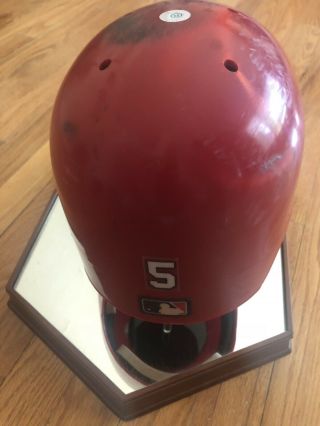 Albert Pujols St.  Louis Cardinals 2009 Game Worn Helmet Certified Rare HOF 4
