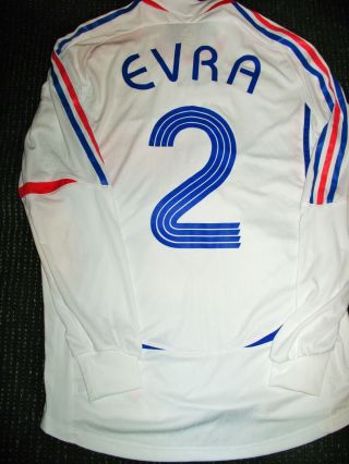 Evra France 2006 2007 MATCH WORN ISSUE Jersey Maillot Shirt Man U Juventus 2