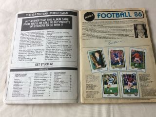 Panini ' s football 86 sticker album complete - UK POSTAGE 2
