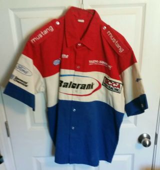 Sccca Pro Racing Roush Mustang Balcrank 1995 Race Pit Crew Shirt Simpson