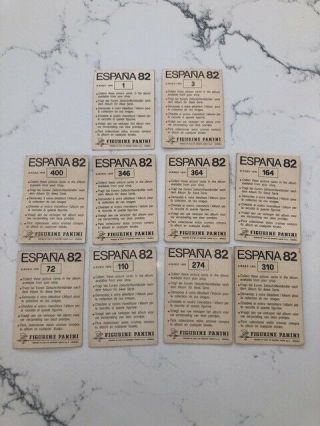 Panini Spain Espana 82 World Cup Shiny Badge Foils Rare Joblot x 10 Different 2