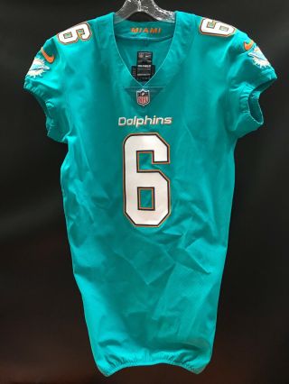 6 Jay Cutler ??? Miami Dolphins Team Issued Nike Jersey Year - 2017 Sz - 42
