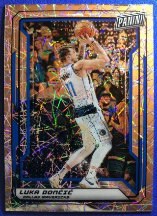 Luka Doncic 2018 - 19 Panini National Prizm Rc Rookie Lazer Gold Vip Pack Silver
