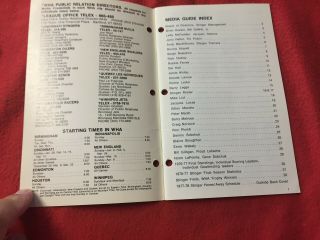 1977 - 78 WHA Cincinnati Stingers Hockey Media Guide/Yearbook 2