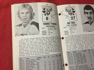 1977 - 78 WHA Cincinnati Stingers Hockey Media Guide/Yearbook 4