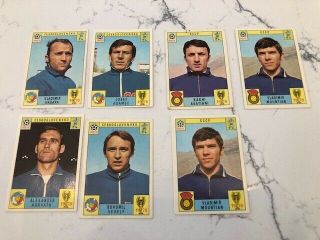 Panini Mexico 70 World Cup 1970 Football Stickers/cards X 7 Loft Find Rare