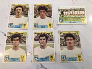 Panini Mexico 70 World Cup 1970 Football Israel Stickers/cards Loft Find Rare