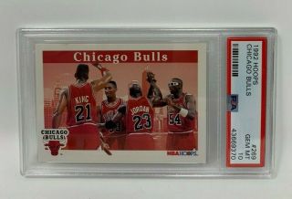 Michael Jordan 1992 Hoops Chicago Bulls 269 Psa 10 Bulls Hof