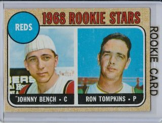Topps 1968 Johnny Bench Cincinnati Reds 247 Rookie Card
