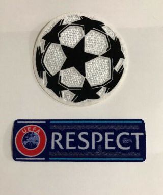 Set Of Ucl Champions League Respect Star Ball Patch Badge Parche Flicken