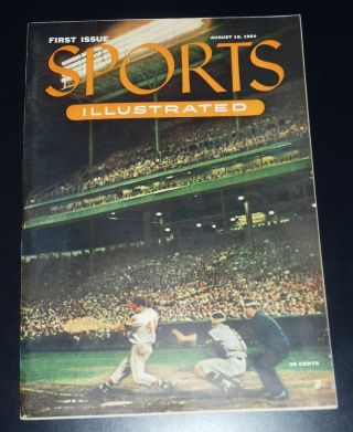 Sports Illustrated First Issue 8 - 16 - 1954 With Baseball Cards 1 Shape