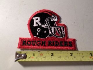 2x Vintage Classic Ottawa Roughriders Cfl Script Embroidered Iron/sew On Patch