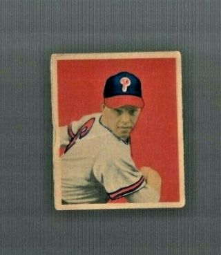 1949 Bowman Baseball Card 46 Robin Roberts Rookie Rc Phillies Hall Of Fame (a)