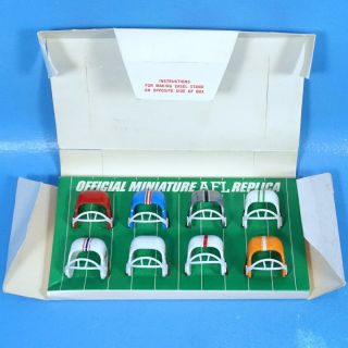 OFFICIAL MINI FOOTBALL HELMET KIT Go W/ Pros Coke AFL Orange c1965 Sports Toys 2