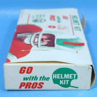 OFFICIAL MINI FOOTBALL HELMET KIT Go W/ Pros Coke AFL Orange c1965 Sports Toys 5