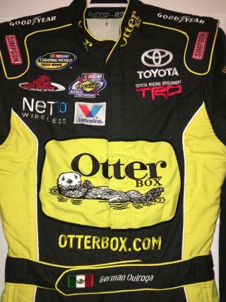 German Quiroga Nascar Driver Firesuit Sfi Nomex Red Horse Otterbox Racing Trd