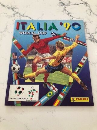 Panini Italia 90 Sticker Album World Cup Almost Empty Rare Almost