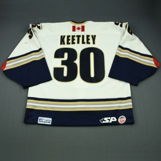 2008 - 09 Matt Keetley Victoria Salmon Kings Game Worn ECHL Hockey Jersey 2