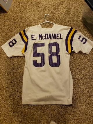 Ed Mcdaniel Game Jersey Minnesota Vikings Nfl Linebacker