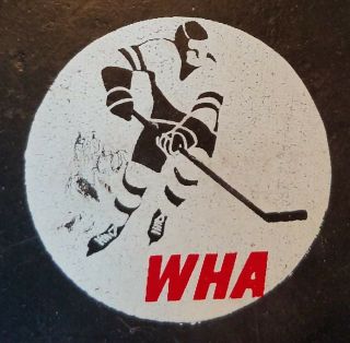 1974 - 75 WHA MICHIGAN STAGS HOCKEY OFFICIAL GAME PUCK OLD SLUG stamped CANADA 3