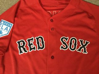 Boston Red Sox Game worn/used team issued ST Red Alt jersey 10 PRICE 2