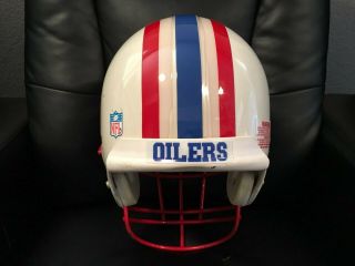 74 Bruce Mathews Houston Oilers Game Signed Helmet from the 1994 Season 6
