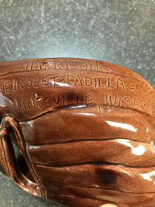 Charlie Grimm & Andy Pafko Signed Baseball Glove Ashtrays Chicago Cubs 5