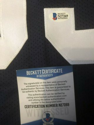 Blake Jarwin Autographed Dallas Cowboys Jersey Beckett Witnessed 3