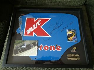 Christian Fittipaldi - Race Used/signed Rear Wing - Indy Car/imsa/nascar - Pro.  Framed