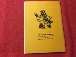 1981 - 82 Milwaukee Admirals Hockey Media Guide & Record Book 5