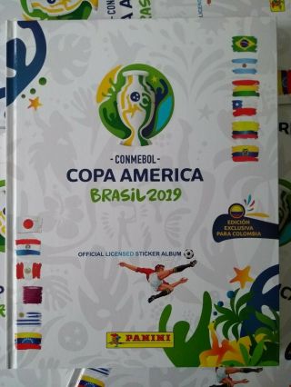 Copa America 2019 Hard Cover Album,  Complete Stickers Set PANINI 2