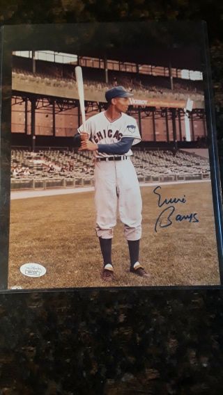 Ernie Banks Signed 8x10 - Jsa Authenticated