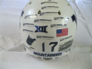 Schutt Full Size Heavy Duty West Virginia,  Big 12,  NCAA College Football Helmet 3